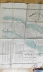 GRAN MAPA ISLA DE CUBA 1896  97X192 CM - 650 €