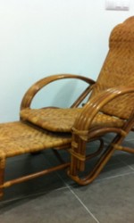 CHAISE LONGE RATAN - AÑOS 1940 - 360 €