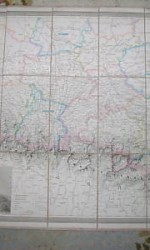 MAPA ENTELADO PIRINEOS 1890 -  300 €