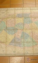 MAPA PARIS  1880 - ENTELADO - 450 €