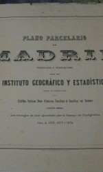 PLANIMETRIA MADRID 1875 -   1.800 €