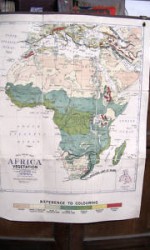 mapa africa 120x100 , 1920 - 150 €