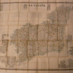 mapa atlas coello CORUÑA 1855 - 110 x80 cm - 400 €