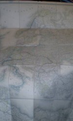 mapa europa 1853 ,  132x117 cm  --  800 €