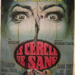 cartel original cine 160 cm x120 cm  1970 - le cercle de sang